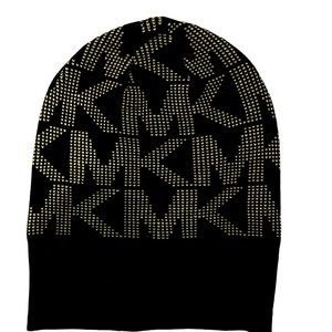 Michael Kors Signature Logo Knit Beanie Hat